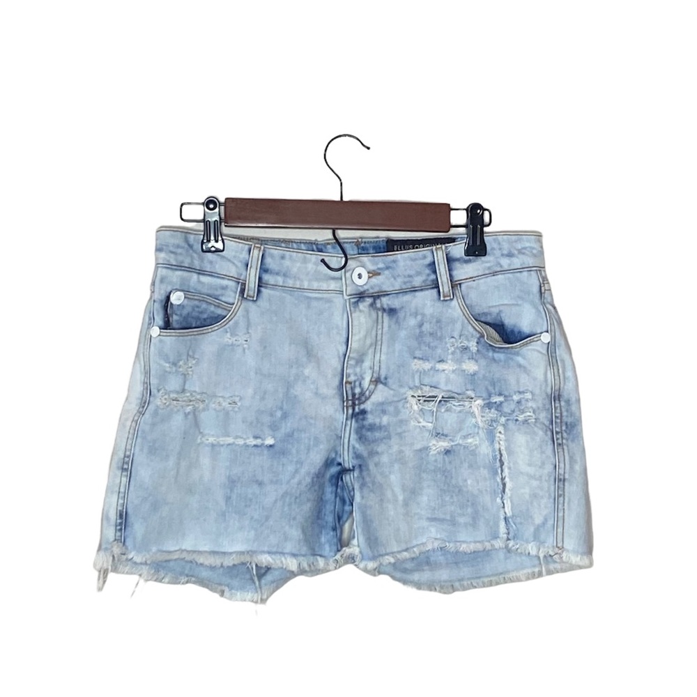 Ellus Originals Brazil Distressed Light Denim Short Size 30